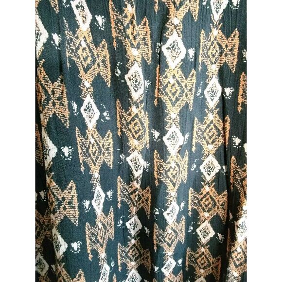 Billabong Women's Peasant Style Southwest Shirt Size Medium Long Sleeves - Picture 4 of 6